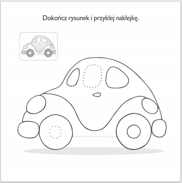 Malowanie Doklejanie Proste Zadania 16 Naklejek 3+ Skrzat_3