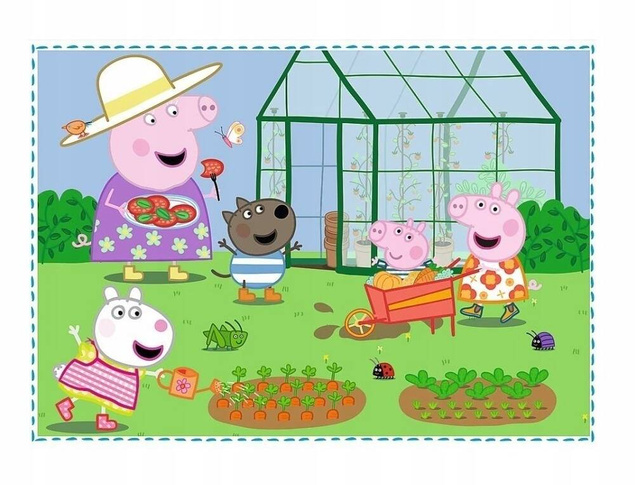 Puzzle 4w1 Układanka Dla Dzieci Świnka Peppa 3+ Peppa Pig Trefl 34359_5