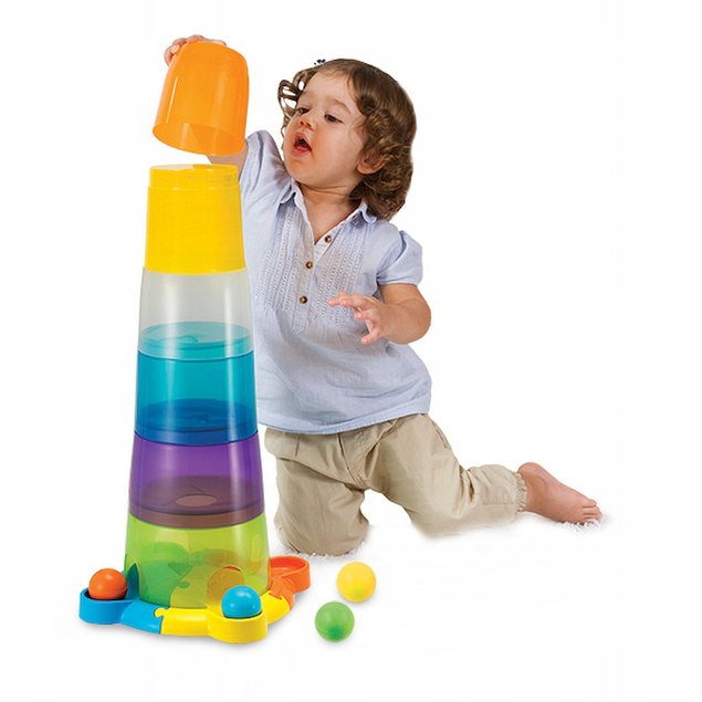 Wieża Z Piłeczkami Piramidka Duża SORTER 12MSmily Play 0737_9