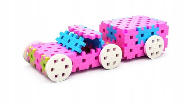 Klocki Meli Constructor Pink 400 el Dla Dziewczynki Różowe 3+ 50065_8