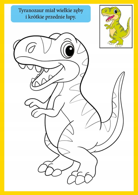 Kolorowanka Nasze Kolorowe Dinozaury 74 Naklejek BooksAndFun_3