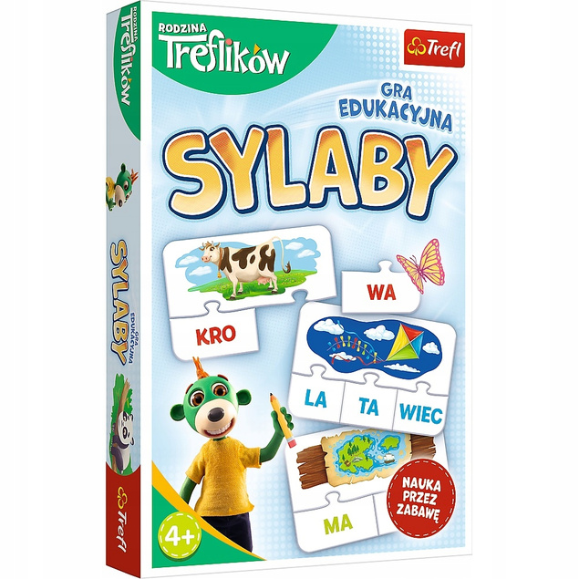 Sylaby Rodzina Treflików Układanka Gra Edukacyjna Sylabizowanie 4+ Trefl_3