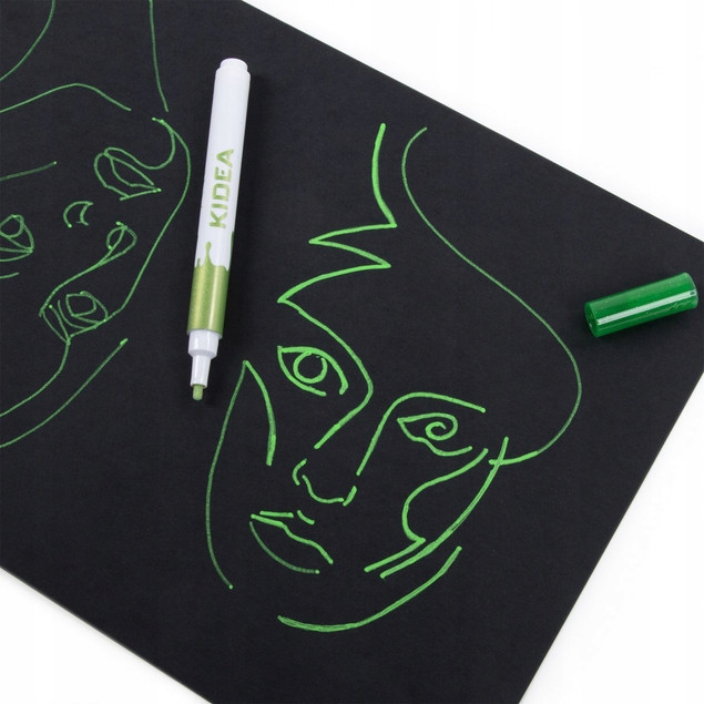 Zielony marker brokatowy
