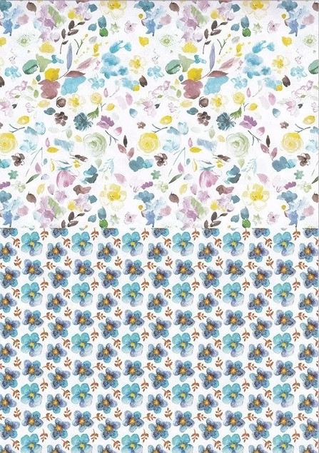 Blok Ozdobny Papier Happy Color KWIATY A4 80g 15 Arkuszy z Motywami FLOWERS_3