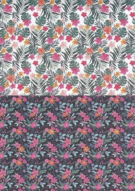 Blok Ozdobny Papier Happy Color KWIATY A4 80g 15 Arkuszy z Motywami FLOWERS_5