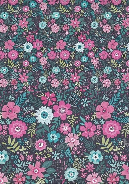 Blok Ozdobny Papier Happy Color KWIATY A4 80g 15 Arkuszy z Motywami FLOWERS_6