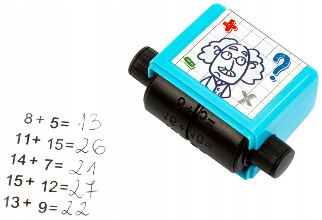 Drukarka matematyczna - pokrętło do zmiany liczb