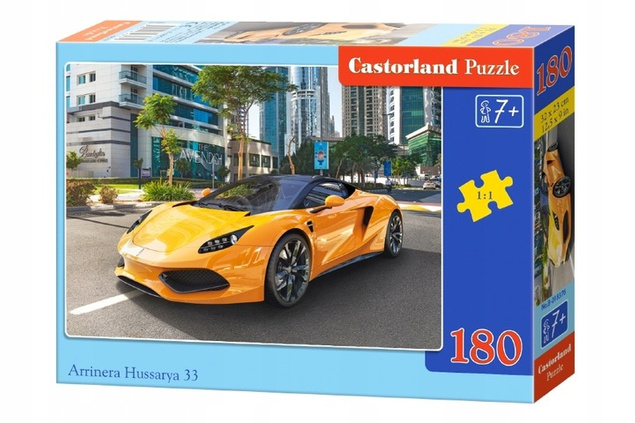 PUZZLE 180 UKŁADANKA AUTO SPORTOWE SAMOCHÓD WYŚCIGOWY POJAZD 7+ CASTOR_2