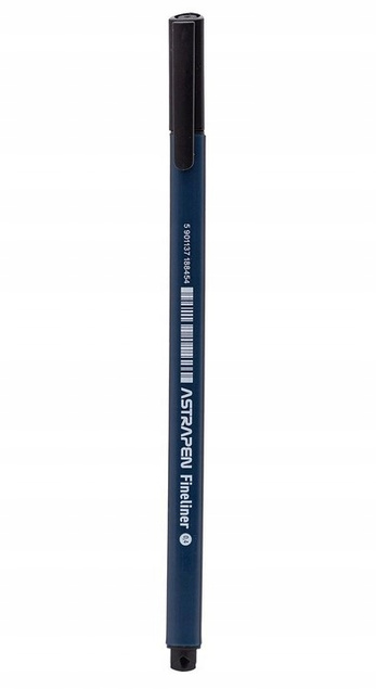 ASTRA Cienkopisy Trójkątne 0,4mm ZESTAW Czarny Czerwony Niebieski Zielony_3