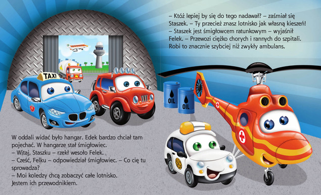 Ilustracja z książki Samochodzik Franek Na Lotnisku