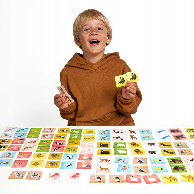 Memory ZWIERZĘTA ŚWIATA Memosy 108el. 3+ CzuCzu_7