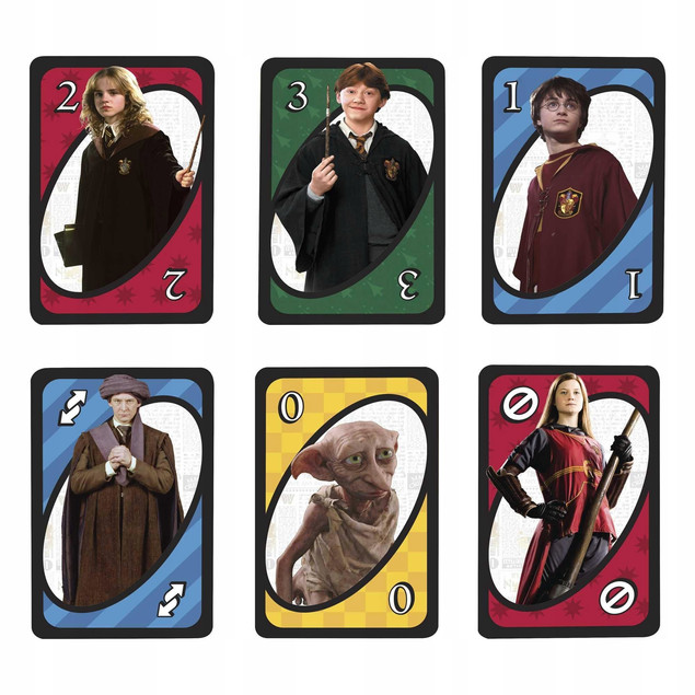 UNO HARRY POTTER Karty Do Gry Gra Karciana 7+ Mattel_5