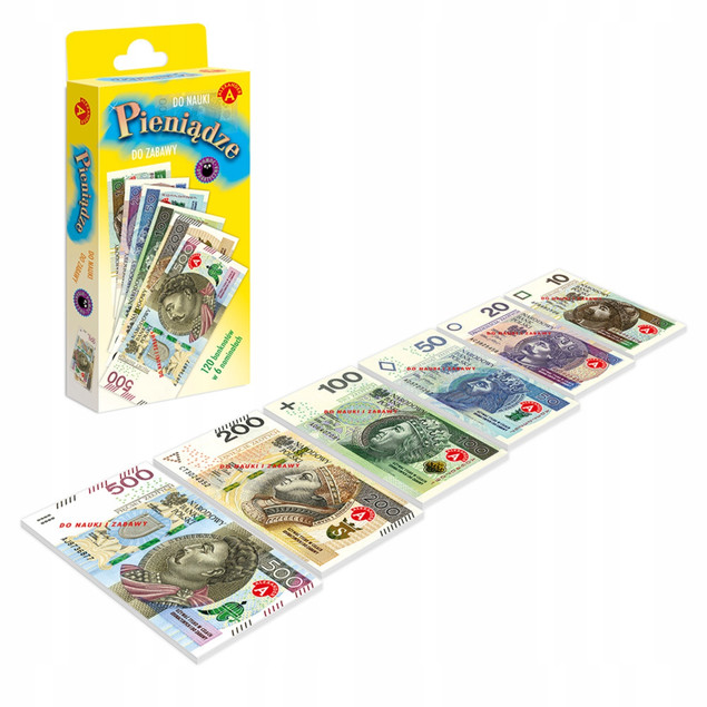 Pieniądze ALEX Do Zabawy i Nauki Liczenia Sztuczne Banknoty 3+ Alexander_4