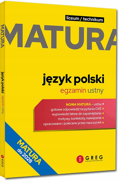 Matura 2026 JĘZYK POLSKI Egzamin Pisemny + Ustny GREG_2
