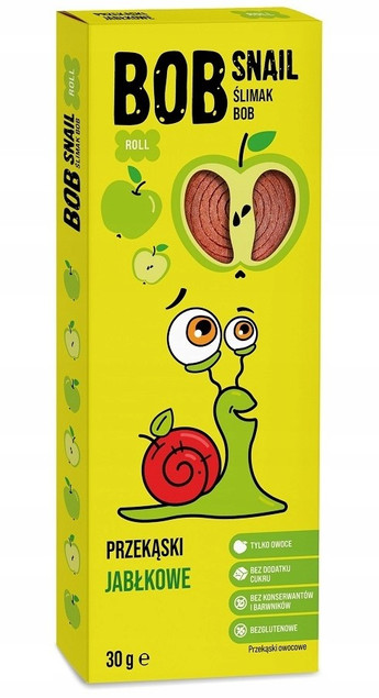 ŚLIMAK BOB SNAIL PRZEKĄSKA bez cukru glutenu 30G MIX SMAKÓW x 6szt 0,24KG_6