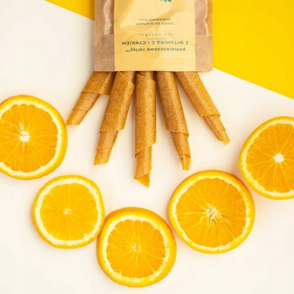 Rollsy POMARAŃCZOWE z Witaminą C i Cynkiem 50g Naturalnie Zdrowi_2