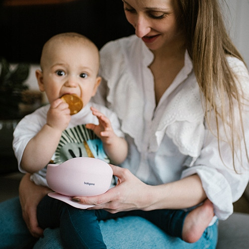 BABYONO Silikonowa Miseczka Miska Talerzyk z Przyssawką Dla Dzieci 1481/02_2