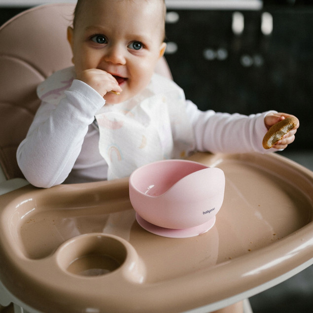 BABYONO Silikonowa Miseczka Miska Talerzyk z Przyssawką Dla Dzieci 1481/02_5