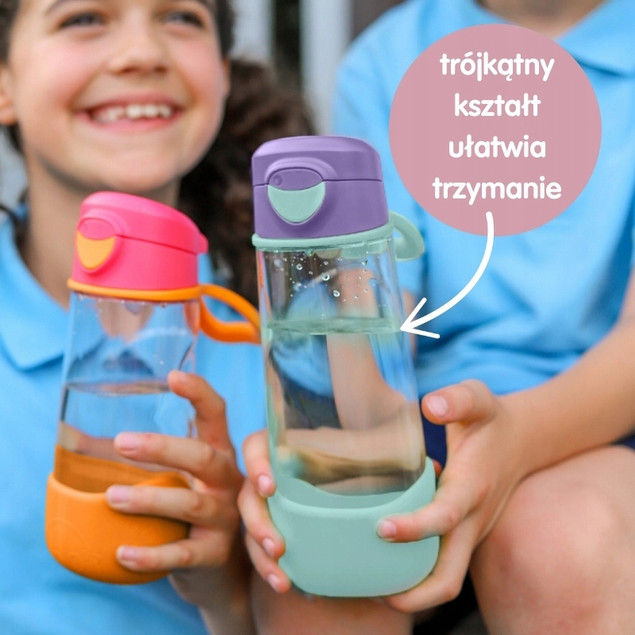 Sportowa Butelka Tritanowa Bidon Ustnik ZIELONY Dla Dzieci 600ml 3+ B.Box_8