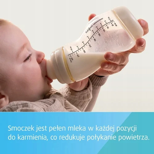 CANPOL Butelka ANTYKOLKOWA Do Karmienia S-SHAPE Szeroka PP 0M+ 200ml 24/201_8