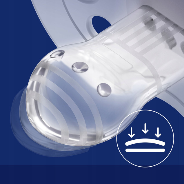 Smoczek Silikonowy Dynamiczny LOVI 3-6m 2 szt. Tie Dye NIEBIESKI_7