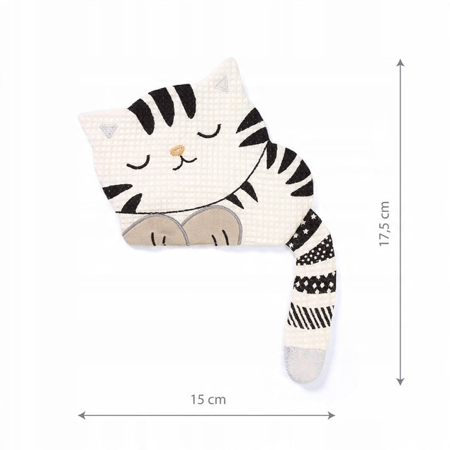 Przytulanka Kontrastowa SZELEŚCIK Babyono Kitty Blink & Shine_4