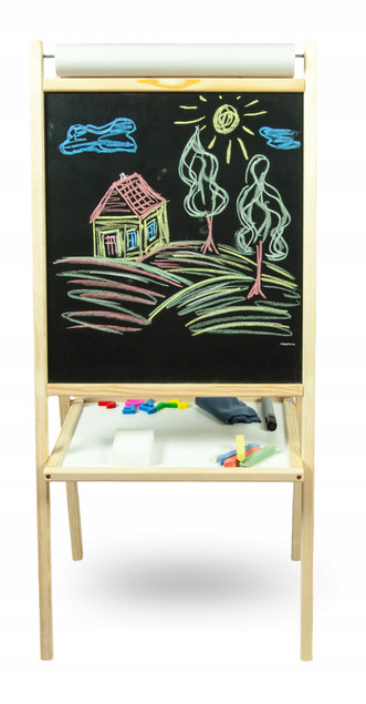 Tablica Dla Dzieci Magnetyczna Kredowa Papier 4w1 3ToysM_2