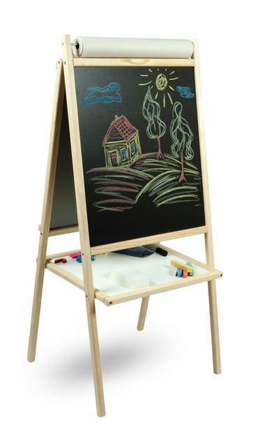 Tablica Dla Dzieci Magnetyczna Kredowa Papier 4w1 3ToysM_4