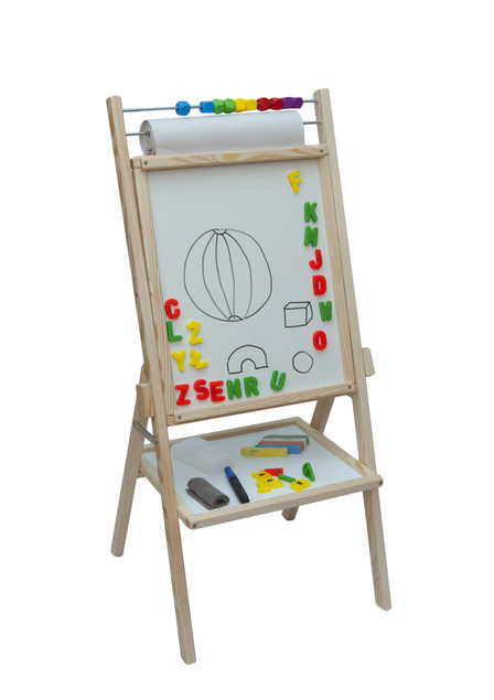 Tablica Dla Dzieci Obrotowa Magnetyczna Papier 42x89cm 4w1 3ToysM_3