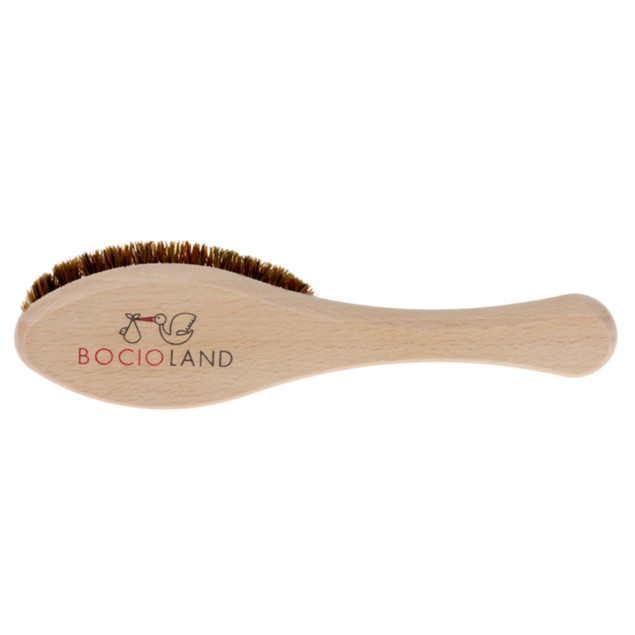 Szczotka szczoteczka dla niemowląt drewniana włosie konina Bocioland_1