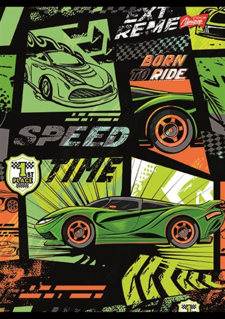 4 x UNIPAP ZESZYT A4/32 kratka z marginesem dla chłopca 5720_3