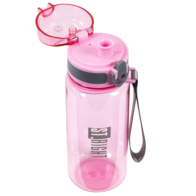 ST.RIGHT BIDON SZKOLNY BUTELKA NA NAPOJE 500 ml Pink&Grey_2