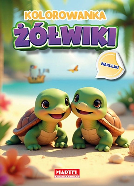 Żółwiki z naklejkami. Kolorowanka_1