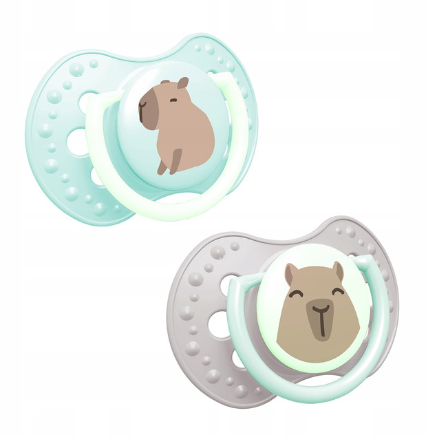 LOVI SMOCZEK SILIKONOWY DYNAMICZNY 18m+ 2szt CAPICHILL ŚWIECĄCY_1