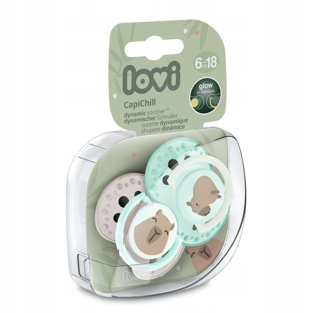 LOVI SMOCZEK SILIKONOWY DYNAMICZNY 18m+ 2szt CAPICHILL ŚWIECĄCY_8