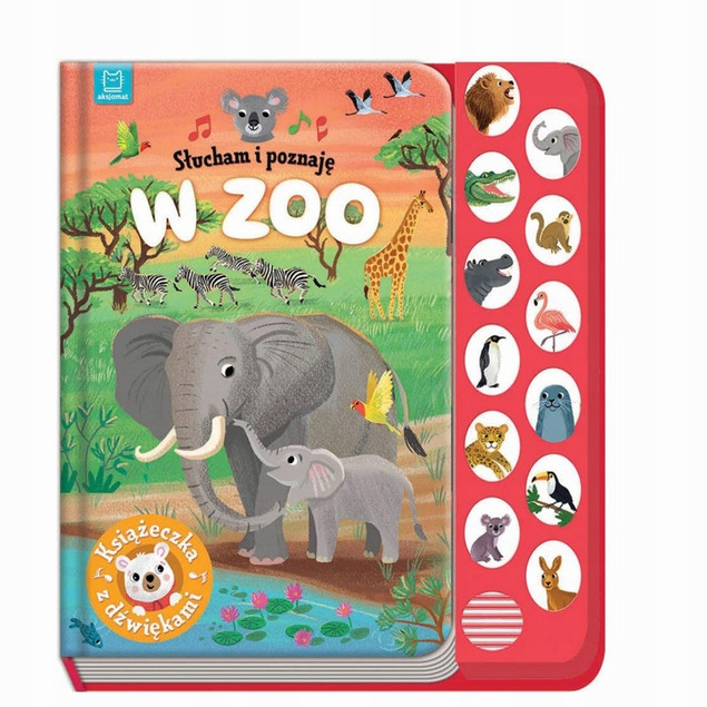 Słucham i Poznaję 3w1 Zwierzęta Na Wsi Zoo Książeczka z Dźwiękami Aksjomat_6