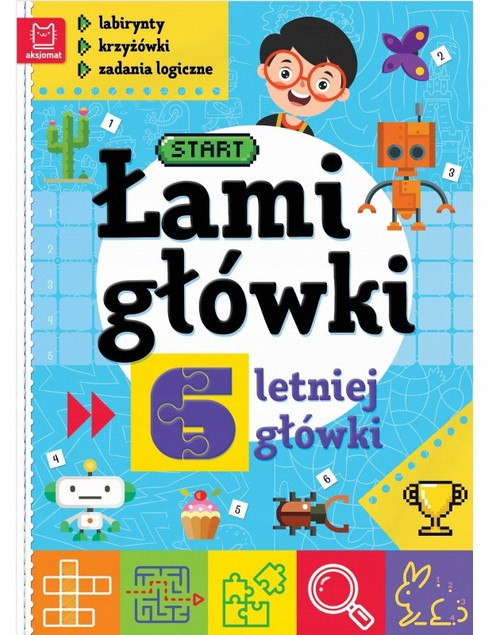 Łamigłówki Dla Dzieci 6 Lat Zagania dla Przedszkolaka Krzyżówki Labirynty_2