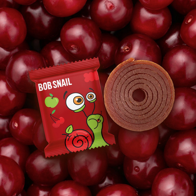 Rollsy owocowe jabłko-wiśnia Bob Snail 100 g wegańskie bezglutenowe_3