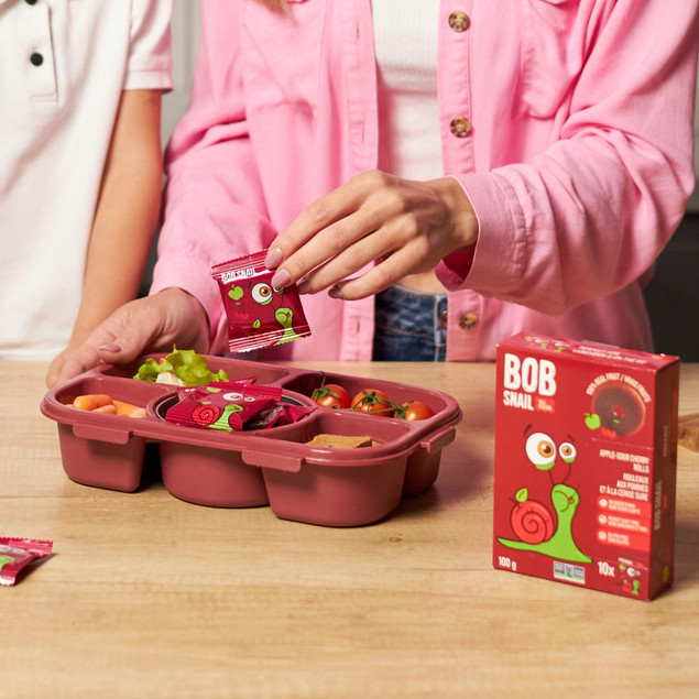 Rollsy owocowe jabłko-wiśnia Bob Snail 100 g wegańskie bezglutenowe_7