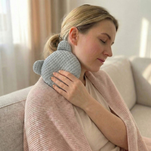 BOCIOLAND Termofor z PESTEK WIŚNI Medyczny Antyalergiczny Na Ból SZARY 180g_10