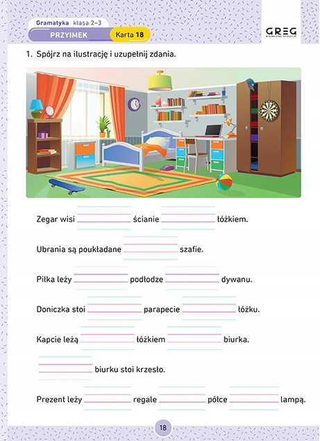 Ortografia i Gramatyka Dyktanda 2025 Karty Pracy Ćwiczenia Klasa 2-3 GREG_5