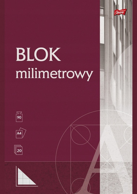 Blok milimetrowy A4 20 kartek Unipap_2