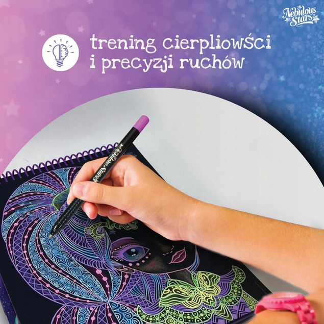 Szkicownik kreatywny Nebulous Stars - przykładowe ilustracje