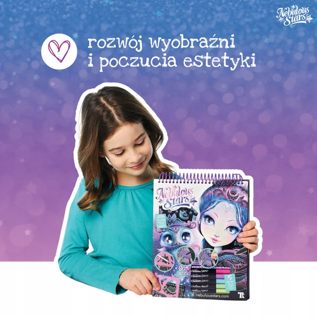 Szkicownik kreatywny Nebulous Stars - przykładowe ilustracje