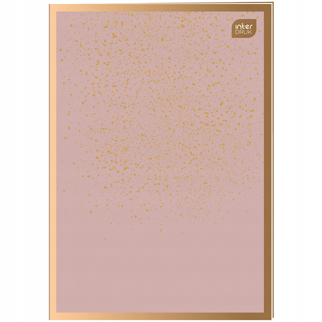 Interdruk ZESZYT W LINIĘ A4 60 kartek Metallic Satin Gold Mix 1 sztuka_3