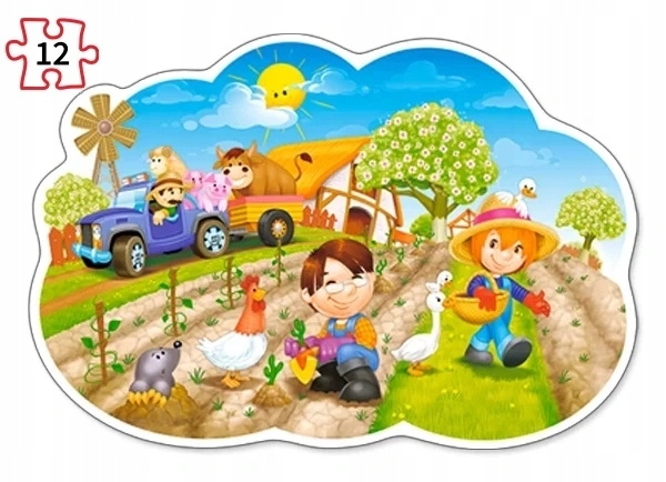 PUZZLE 4w1 CZTERY PORY ROKU WIOSNA LATO JESIEŃ ZIMA POGODA CASTORLAND_2