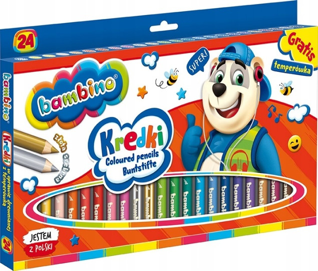 Kredki Bambino 24 kolory - wariant okładki 2