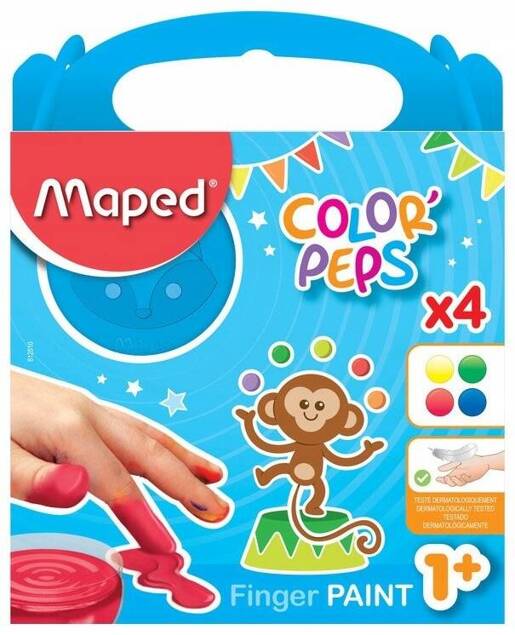 Pierwsze Kredki i Farby Do Malowania Palcami Dla Rocznego Dziecka 1+ Maped_4