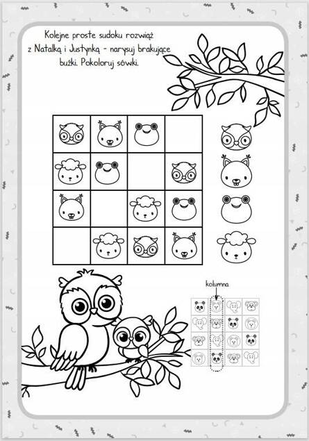 Moje Sudoku Gry Logiczne Dla Dzieci Sabina Grabias 5+ Skrzat_4