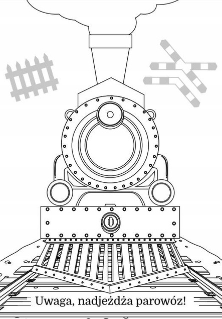 Kolorowanka Maluszkowe Malowanie Pociągi 2+ Skrzat_2